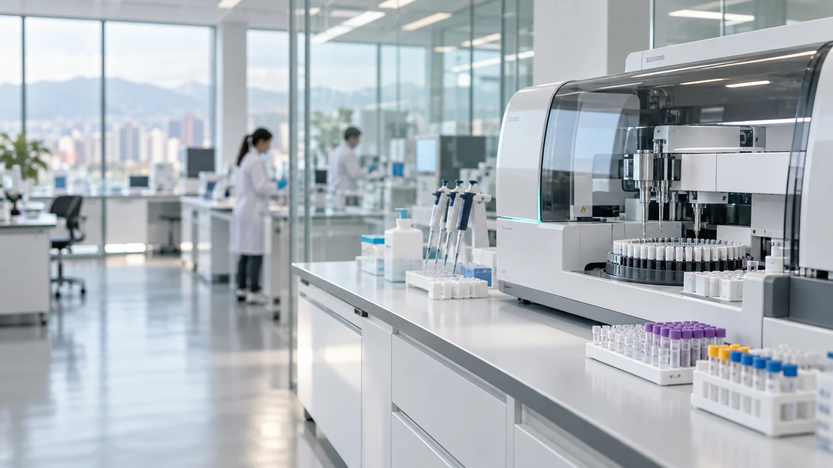 Entorno de trabajo de laboratorio clínico